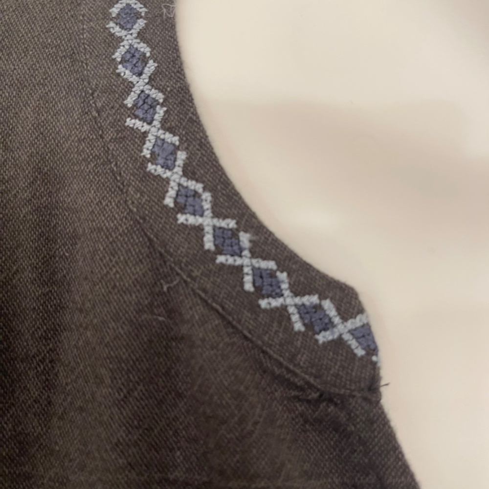 Lucky Brand Cap Sleeved Cotton Blouse - Picture 5 of 8